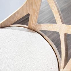 Charlotte 26 in. Cream Fabric and White Washed Wood Counter Stool (Set of 2) by Lumisource -Cheap Lumisource Store cream lumisource bar stools b26 charlot wwcr2 1f 1000