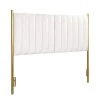 Chloe Queen Headboard in Cream Velvet and Gold Metal by Lumisource -Cheap Lumisource Store cream lumisource headboards hb chloe auvcr 64 1000