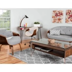 Curvo Cream and Walnut Office Chair by Lumisource 11 Curvo Cream and Walnut Office Chair by Lumisource -Cheap Lumisource Store cream lumisource task chairs ofc curvo wl cr 31 1000