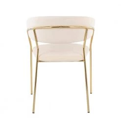 Tania Cream Velvet and Gold Metal Arm Chair (Set of 2) by Lumisource 10 Tania Cream Velvet and Gold Metal Arm Chair (Set of 2) by Lumisource -Cheap Lumisource Store cream velvet gold metal lumisource dining chairs ch tania auvcr2 66 1000