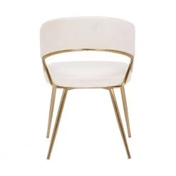Jie Cream Velvet And Gold Metal Side Dining Chair (Set Of 2) by Lumisource 12 Jie Cream Velvet And Gold Metal Side Dining Chair (Set Of 2) by Lumisource -Cheap Lumisource Store cream velvet gold metal lumisource dining chairs dc jie auvcr2 66 1000