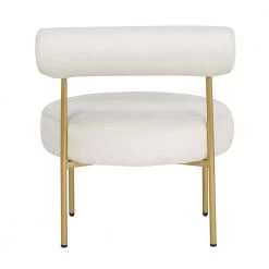 Rhonda Cream Velvet and Gold Steel Accent Chair by Lumisource -Cheap Lumisource Store cream velvet gold steel lumisource accent chairs chr rhonda auvcr 66 1000