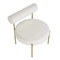 Rhonda Cream Velvet and Gold Steel Accent Chair by Lumisource -Cheap Lumisource Store cream velvet gold steel lumisource accent chairs chr rhonda auvcr a0 1000