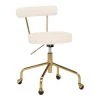 Rhonda Cream Velvet and Gold Steel Task Chair by Lumisource -Cheap Lumisource Store cream velvet gold steel lumisource task chairs oc rhonda auvcr 64 1000