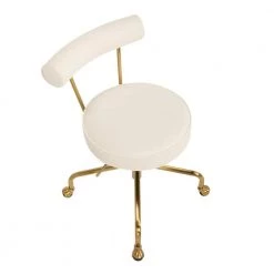 Rhonda Cream Velvet and Gold Steel Task Chair by Lumisource -Cheap Lumisource Store cream velvet gold steel lumisource task chairs oc rhonda auvcr a0 1000