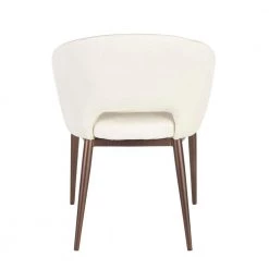 Renee Cream Velvet Dining Chair with Copper Metal Legs by Lumisource -Cheap Lumisource Store cream velvet lumisource dining chairs ch renee cucr 66 1000