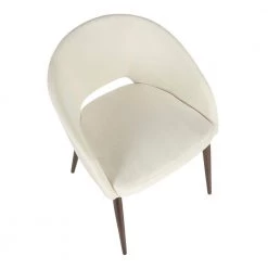 Renee Cream Velvet Dining Chair with Copper Metal Legs by Lumisource -Cheap Lumisource Store cream velvet lumisource dining chairs ch renee cucr a0 1000