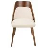 Anabelle Mid-Century Walnut and Cream Modern Dining Chair by Lumisource 1 Anabelle Mid-Century Walnut and Cream Modern Dining Chair by Lumisource -Cheap Lumisource Store cream walnut lumisource dining chairs ch anbel wl cr 64 1000