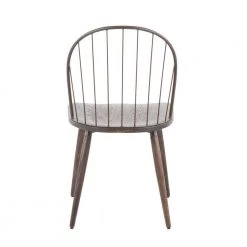 Riley Dark Walnut Wood and Bronze Metal High Back Dining Chair (Set of 2) by Lumisource -Cheap Lumisource Store dark walnut wood bronze metal lumisource dining chairs ch rileyhb bzbn2 66 1000