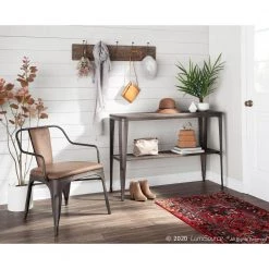 Oregon Faux Leather and Antique in Espresso Metal Accent Chair (Set of 2) by Lumisource 17 Oregon Faux Leather and Antique in Espresso Metal Accent Chair (Set of 2) by Lumisource -Cheap Lumisource Store espresso antique lumisource accent chairs chr oregon ane2 31 1000