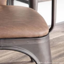 Oregon Faux Leather and Antique in Espresso Metal Accent Chair (Set of 2) by Lumisource 15 Oregon Faux Leather and Antique in Espresso Metal Accent Chair (Set of 2) by Lumisource -Cheap Lumisource Store espresso antique lumisource accent chairs chr oregon ane2 4f 1000