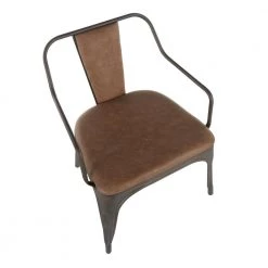 Oregon Faux Leather and Antique in Espresso Metal Accent Chair (Set of 2) by Lumisource 12 Oregon Faux Leather and Antique in Espresso Metal Accent Chair (Set of 2) by Lumisource -Cheap Lumisource Store espresso antique lumisource accent chairs chr oregon ane2 a0 1000