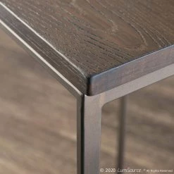 Fuji 30 in. Antique Stackable Bar Stool with Espresso Wood Seat (Set of 2) by Lumisource -Cheap Lumisource Store espresso antique lumisource bar stools b30 fuji anwde2 1f 1000