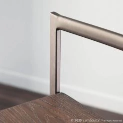 Fuji 30 in. Antique Stackable Bar Stool with Espresso Wood Seat (Set of 2) by Lumisource -Cheap Lumisource Store espresso antique lumisource bar stools b30 fuji anwde2 4f 1000