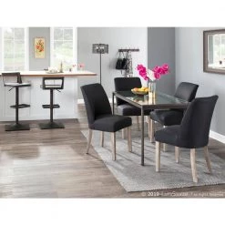 Samurai Black and Espresso Adjustable Bar Stool by Lumisource -Cheap Lumisource Store espresso black lumisource bar stools bs samr an esp 31 1000