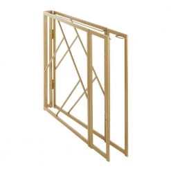 Folia 43 in. White Corner Desk in Gold Metal and Wood by Lumisource -Cheap Lumisource Store gold white lumisource writing desks ofd foliacnr auw 4f 1000