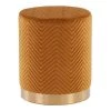 Marla Chevron Ottoman in Golden Velvet and Gold Steel by Lumisource -Cheap Lumisource Store golden velvet gold steel lumisource ottomans ot marla chvrn auvau 64 1000