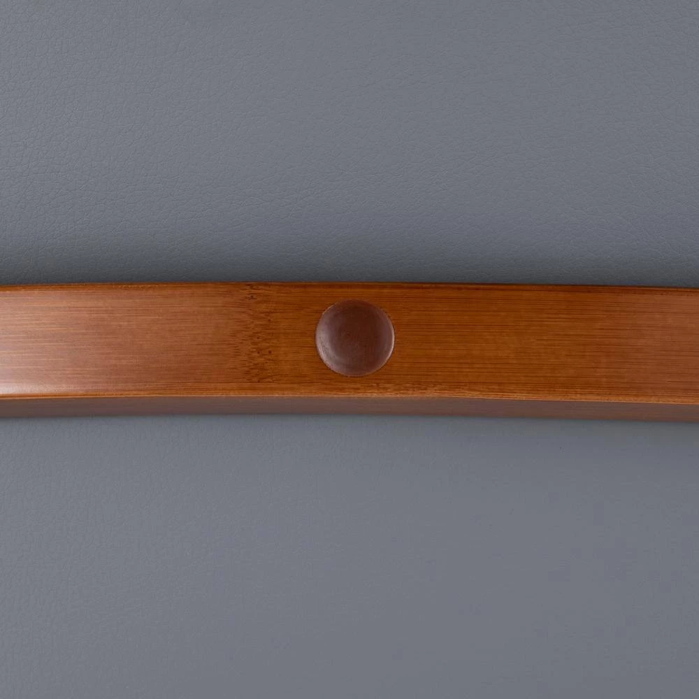 Cosmo 26 in. Walnut and Grey Faux Leather Counter Stool by Lumisource 9 Cosmo 26 in. Walnut and Grey Faux Leather Counter Stool by Lumisource - Image 7