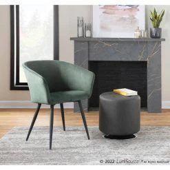 Corazza Green Corduroy Arm Chair by Lumisource -Cheap Lumisource Store green corduroy lumisource accent chairs chr crzz bkgn c3 1000