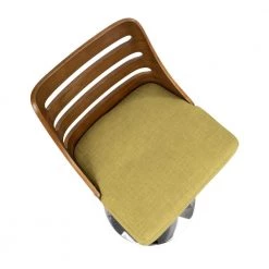 Trevi Walnut and Green Adjustable Bar Stool by Lumisource 11 Trevi Walnut and Green Adjustable Bar Stool by Lumisource -Cheap Lumisource Store green lumisource bar stools bs trv wl gn a0 1000