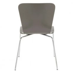 Bentwood Stacker Grey and Chrome Contemporary Dining Chair (Set of 4) by Lumisource -Cheap Lumisource Store grey chrome lumisource dining chairs dc tw stak gy4 66 1000