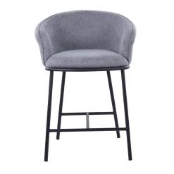 Ashland 35.25 in. Grey Fabric and Black Metal High Back Counter Stool (Set of 2) by Lumisource 11 Ashland 35.25 in. Grey Fabric and Black Metal High Back Counter Stool (Set of 2) by Lumisource -Cheap Lumisource Store grey fabric black metal lumisource bar stools b26 ashland2 bkgy2 31 1000