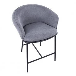 Ashland 35.25 in. Grey Fabric and Black Metal High Back Counter Stool (Set of 2) by Lumisource 9 Ashland 35.25 in. Grey Fabric and Black Metal High Back Counter Stool (Set of 2) by Lumisource -Cheap Lumisource Store grey fabric black metal lumisource bar stools b26 ashland2 bkgy2 a0 1000