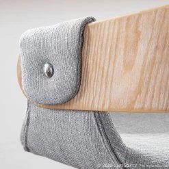 Elisa 34.5 in. Counter Height Bar Stool in Grey Fabric and White Washed Wood (Set of 2) by Lumisource 20 Elisa 34.5 in. Counter Height Bar Stool in Grey Fabric and White Washed Wood (Set of 2) by Lumisource -Cheap Lumisource Store grey fabric white washed wood lumisource bar stools b26 elisa2 swvr wwgy2 1f 1000