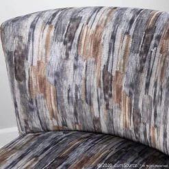 Fran Grey Fabric and Gold Metal Slipper Chair by Lumisource 19 Fran Grey Fabric and Gold Metal Slipper Chair by Lumisource -Cheap Lumisource Store grey lumisource accent chairs chr franslp au gy 4f 1000