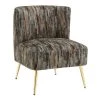 Fran Grey Fabric and Gold Metal Slipper Chair by Lumisource 2 Fran Grey Fabric and Gold Metal Slipper Chair by Lumisource -Cheap Lumisource Store grey lumisource accent chairs chr franslp au gy 64 1000