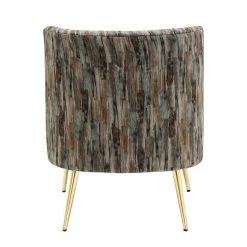 Fran Grey Fabric and Gold Metal Slipper Chair by Lumisource 17 Fran Grey Fabric and Gold Metal Slipper Chair by Lumisource -Cheap Lumisource Store grey lumisource accent chairs chr franslp au gy 66 1000