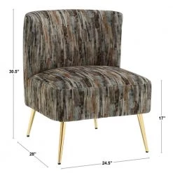 Fran Grey Fabric and Gold Metal Slipper Chair by Lumisource 22 Fran Grey Fabric and Gold Metal Slipper Chair by Lumisource -Cheap Lumisource Store grey lumisource accent chairs chr franslp au gy fa 1000
