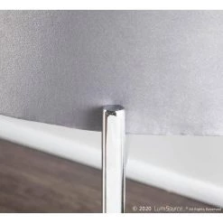 Chloe 18 in. Grey Velvet and Chrome Storage Bench by Lumisource -Cheap Lumisource Store grey lumisource bedroom benches bc chloe stor vgy 4f 1000