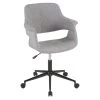 Vintage Flair Grey Office Chair by Lumisource -Cheap Lumisource Store grey lumisource task chairs oc vfl bk gy 64 1000