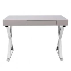 Cheap Lumisource Store 25 44 in. Rectangular Grey 1 Drawer Writing Desk with Built-In Storage by Lumisource
