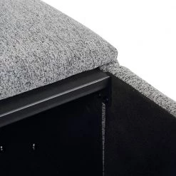 Stout Grey Noise Fabric Storage Ottoman by Lumisource -Cheap Lumisource Store grey noise fabric lumisource ottomans ot stout ngy 4f 1000