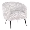 Tania Grey Zebra Print Fabric and Black Steel Arm Chair by Lumisource -Cheap Lumisource Store grey zebra print fabric black steel lumisource accent chairs chr taniazeb bkgy 64 1000