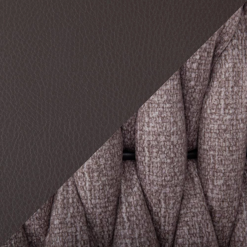 Braided Tania Light Brown Fabric and Black Metal Side Chair (Set of 2) by Lumisource 8 Braided Tania Light Brown Fabric and Black Metal Side Chair (Set of 2) by Lumisource - Image 6