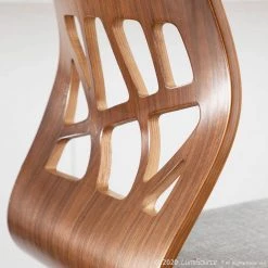 Folia 26 in. Walnut Wood and Light Grey Fabric Counter Stool (Set of 2) by Lumisource 17 Folia 26 in. Walnut Wood and Light Grey Fabric Counter Stool (Set of 2) by Lumisource -Cheap Lumisource Store light gray walnut lumisource bar stools b26 foliax wlgy2 1f 1000