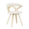 Gardenia Natural Wood and Cream Fabric Swivel Dining Chair by Lumisource 2 Gardenia Natural Wood and Cream Fabric Swivel Dining Chair by Lumisource -Cheap Lumisource Store natural wood cream fabric lumisource dining chairs ch gard nacr 64 1000
