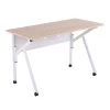 K Fold 47.25 in. Natural Wood and White Steel Folding Writing Desk by Lumisource -Cheap Lumisource Store natural wood white steel lumisource writing desks ofd kfold wna 64 1000