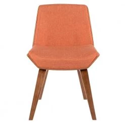 Corazza Walnut and Orange Counter Chair by Lumisource