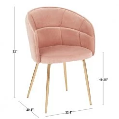 Lindsey Pink Velvet Dining Chair by Lumisource 18 Lindsey Pink Velvet Dining Chair by Lumisource -Cheap Lumisource Store pink lumisource dining chairs ch lindsy auvpk 44 1000