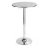 Bistro Round Silver Adjustable Bar Table by Lumisource -Cheap Lumisource Store round silver lumisource bar tables bt tlbistro23rn 64 1000