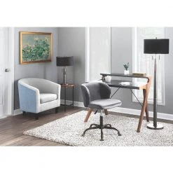 Fran Antique Silver Velvet Adjustable Task Chair by Lumisource 15 Fran Antique Silver Velvet Adjustable Task Chair by Lumisource -Cheap Lumisource Store silver lumisource task chairs oc fran anvsv 31 1000