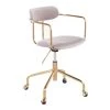 Demi Silver Velvet and Gold Metal Task Chair by Lumisource -Cheap Lumisource Store silver velvet gold metal lumisource task chairs oc demi auvsv 64 1000