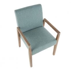 Carmen Teal Fabric and Whitewashed Wood Arm Chair (Set of 2) by Lumisource -Cheap Lumisource Store teal fabric lumisource dining chairs dc carmarm wwtl2 a0 1000