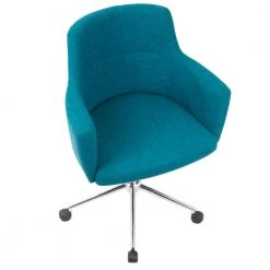 Andrew Contemporary Adjustable Teal Fabric Office Chair by Lumisource 10 Andrew Contemporary Adjustable Teal Fabric Office Chair by Lumisource -Cheap Lumisource Store teal lumisource task chairs oc andrw tl a0 1000