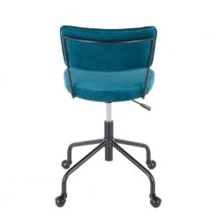 Tania Black Task Chair Teal Velvet by Lumisource 11 Tania Black Task Chair Teal Velvet by Lumisource -Cheap Lumisource Store teal lumisource task chairs oc tania bkvtl 66 1000