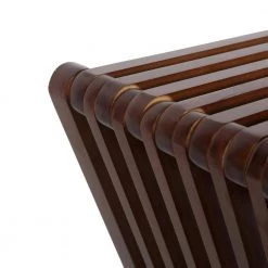 Z-Bamboo 12.25" Walnut Z-Shaped Wood End Table by Lumisource -Cheap Lumisource Store walnut lumisource end side tables tb zbamboo wl c3 1000